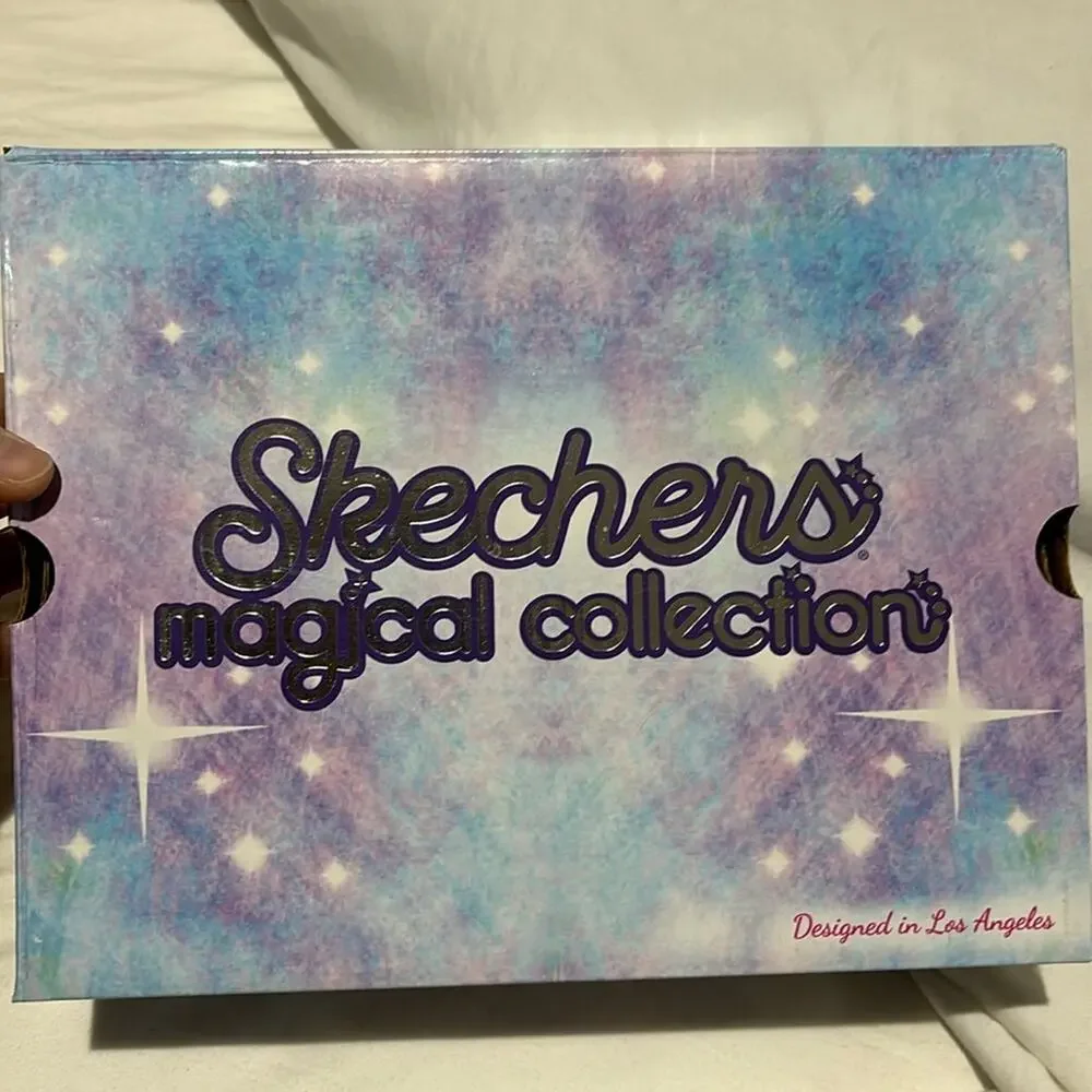 Sketchers magical collection 3 rainbow light up unicorn tennis shoe nib nwt